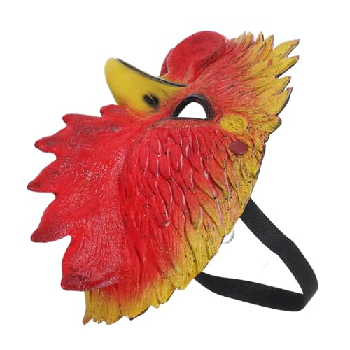 BESTonZON Lustige Halloween Hahnenmaske Party Kostüm Zubehör Leichte Cosplay Tierkopfmaske für Karneval und Fasching Erwachsene BESTonZON Lustige Halloween Hahnenmaske Party Kostüm Zubehör Leichte Cosplay Tierkopfmaske für Karneval und Fasching Erwachsene von BESTonZON