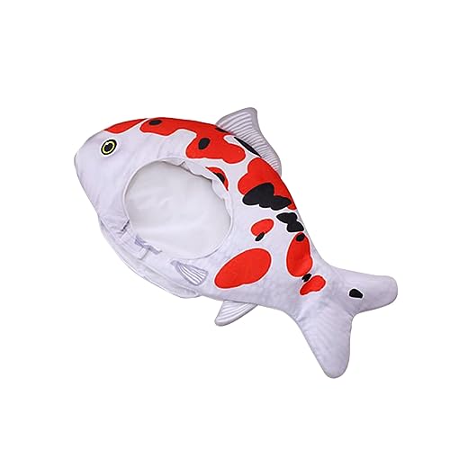 BESTonZON Cartoon-fischhut – Verstellbare Cosplay-kopfbedeckung Für Erwachsene Und Kinder – Lustige Foto-requisiten Für Halloween Und Partys von BESTonZON