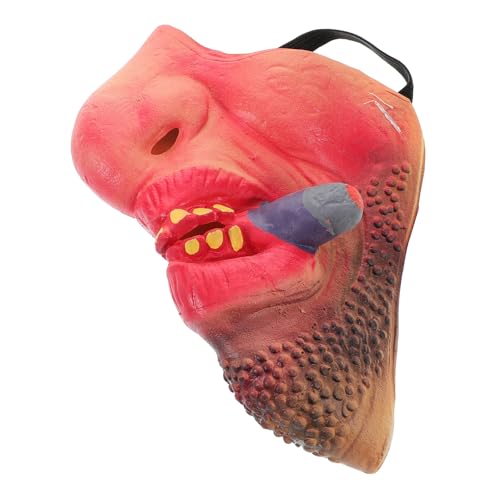 BESTonZON Lustige Hälfte Für Erwachsene Jungen Und Mädchen Streich Maskerade Brot Cosplay Halloween Party Zubehör Venom Monster Scary von BESTonZON