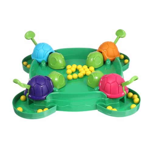 BESTonZON Lustiges Schildkröten bohnenspiel Desktop Spiel für Mehrspieler Lernspielzeug Zusammenarbeit und Sozialkompetenz Altersübergreifend von BESTonZON