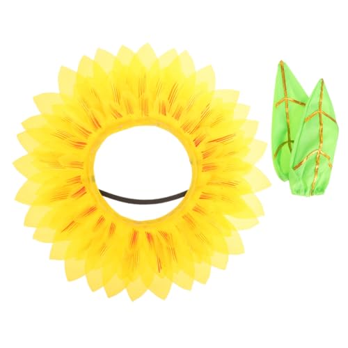 BESTonZON Lustiges Sonnenblumen Kostüm Set mit Weichem Leichtem Kopfschmuck und Goldenen Handschuhen Geeignet für Festumzüge Tanzpartys und Kindergartenveranstaltungen BESTonZON Lustiges Sonnenblumen Kostüm Set mit Weichem Leichtem Kopfschmuck und Goldenen Handschuhen Geeignet für Festumzüge Tanzpartys und Kindergartenveranstaltungen von BESTonZON