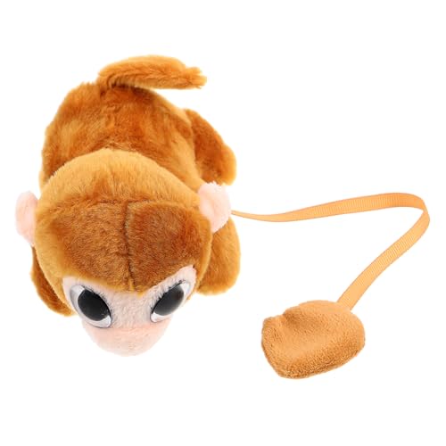 BESTonZON Magnetpuppe auf Schulter plüschaffe Tierkostüm für Erwachsene Kuscheltier für Mädchen Stofftier Affen-Plüschtiere Süße Plüschtiere Süßes Stofftier Plüsch Light Brown von BESTonZON