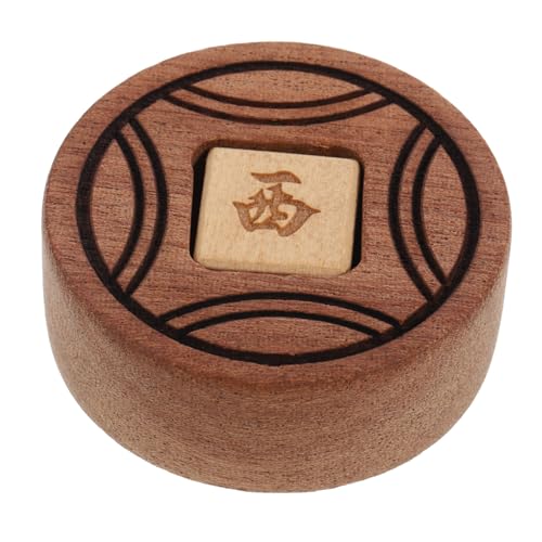 BESTonZON Mahjong Würfel aus Holz Dekoratives Partyspiel Zubehör Großes Leichtes Würfel Robust und Tragbar für Chinesische Mahjong Spiele und Gesellschaftsrunden von BESTonZON