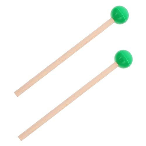 BESTonZON Marimba Mallets Grün rutschfeste Schlägel mit Glatter Oberfläche Langlebige Trommelstöcke für Zungentrommel und Xylophon Praktische Percussion Sticks für Anfänger von BESTonZON