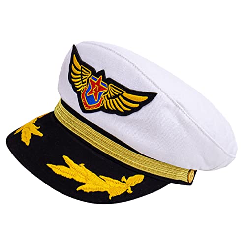 BESTonZON Kapitänsmütze Für Kinder Piratenhut Für Cosplay Dekorative Goldstickerei von BESTonZON