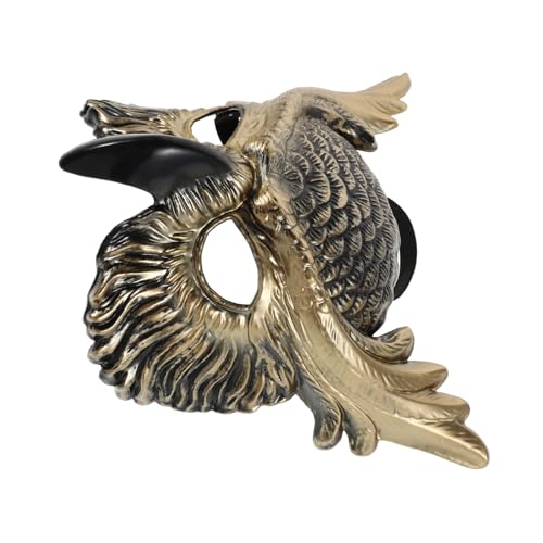 BESTonZON Masquerade Eulenmaske für Erwachsene Detailreiche Tier-halbgesichtsmaske Stilvolles Cosplay-accessoire für Halloween Karneval Mottopartys und Faschingsfeiern von BESTonZON