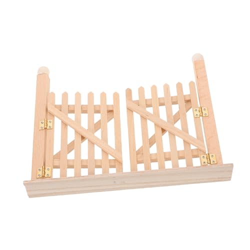 BESTonZON Maßstab Doppeltes Gartentor aus Holz für Puppenhaus Garten Straße DIY Bastelzaun mit Beweglichen Türen für Kreative Außen Szenen BESTonZON Maßstab Doppeltes Gartentor aus Holz für Puppenhaus Garten Straße DIY Bastelzaun mit Beweglichen Türen für Kreative Außen Szenen von BESTonZON