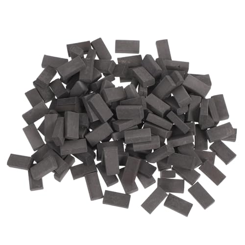 BESTonZON Maßstab Handgefertigte Tonziegel für DIY Mikrolandschaft Sichere Fein Polierte Miniatur Backsteine für Garten Puppenhaus und Kreative Architektur von BESTonZON