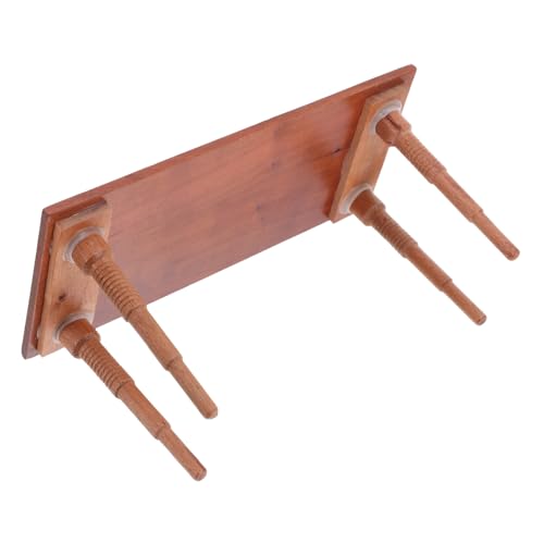 BESTonZON Maßstab Kirschholz Puppenhaus Möbel Mini Esszimmer Tisch für Puppenhaus Küche Spielhaus Zubehör BESTonZON Maßstab Kirschholz Puppenhaus Möbel Mini Esszimmer Tisch für Puppenhaus Küche Spielhaus Zubehör von BESTonZON