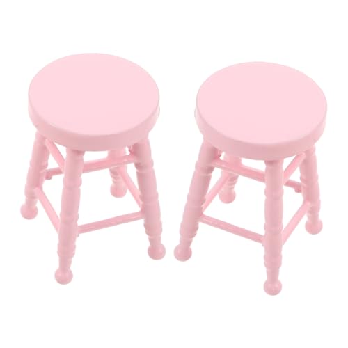 BESTonZON Maßstab Runde Hohe Beine Puppenhaus Möbel für Wohnzimmer Küchen Dekoration Rosa Mini Möbel Zubehör für Basteln und Szenen BESTonZON Maßstab Runde Hohe Beine Puppenhaus Möbel für Wohnzimmer Küchen Dekoration Rosa Mini Möbel Zubehör für Basteln und Szenen von BESTonZON