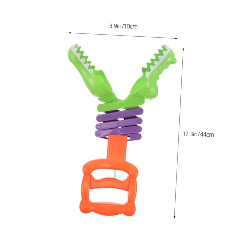 BESTonZON Mechanischer Greifarm Kunststoff Teleskop Krokodilkopf Greifhand Interaktives Lernspielzeug für Tier-Mottoparty und Geburtstagsfeier Prank von BESTonZON