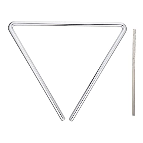 BESTonZON Metall Percussion Dreieck mit Schlägel Robustes Musikspielzeug für Leichter Tragbarer Orff Triangel für Musikalisches Lernen und Rhythmisches von BESTonZON