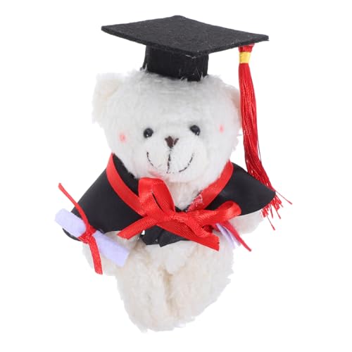 BESTonZON Plüschbär Zum Schulabschluss Plüsch-mini-tierpuppe Mit Kappe Für Party-Dekorationen Zu Hause von BESTonZON