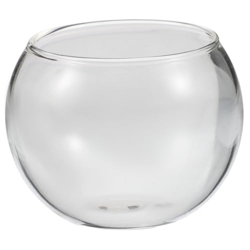 BESTonZON Mini-Aquarium-glasschale Aquarium Zur Dekoration Betta Rund 5 cm Durchmesser Für Jungen Und Mädchen Dekoratives Accessoire von BESTonZON