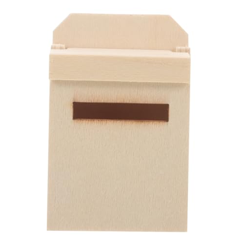 BESTonZON Mini-Briefkasten für kinderspielzeug hühner spielzeuge für Kleiner Briefkasten Mini-Hausbriefkasten Puppenhausmöbel Mini-Möbelmodell Holz von BESTonZON