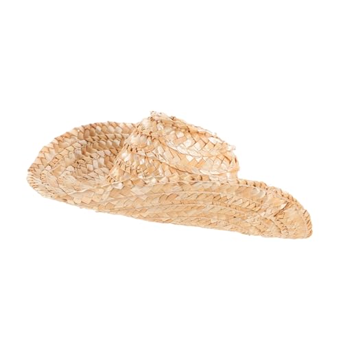 BESTonZON Mini-Cowboyhut-Strohhut Babymütze Hüte Cowboy-Hut Mini-Zylinder-Fascinator Flauschiger Fischerhut kindermütze Kappe Kleiner Hut entzückender Hutschmuck Kleiner Cowboyhut von BESTonZON
