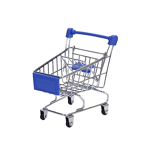 BESTonZON Mini Einkaufswagen Für Einkaufswagen Dunkelblau Größe L Praktischer Aufbewahrungsbehälter Für Zubehör Und von BESTonZON