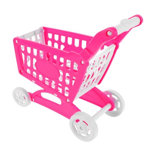 BESTonZON Mini Einkaufswagen aus Kindersicherem Kunststoff Leichter Supermarkt Trolley für Kreatives Drinnen und Draußen als Mini Einkaufskorb für Ab Jahren von BESTonZON