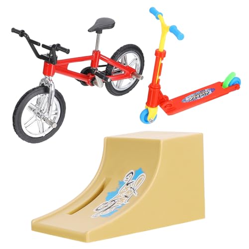 BESTonZON Mini Finger Toys Set mit Bike Scooter und Rampe Edukatives Geschicklichkeitsspielzeug für Erwachsene Fördert Fingerkoordination Flexibilität und Stressabbau Dekoratives BESTonZON Mini Finger Toys Set mit Bike Scooter und Rampe Edukatives Geschicklichkeitsspielzeug für Erwachsene Fördert Fingerkoordination Flexibilität und Stressabbau Dekoratives von BESTonZON