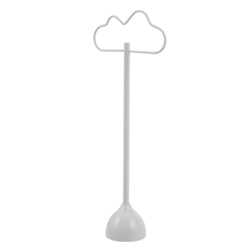 BESTonZON Mini-Garderobenform puppenmöbel robuster kleiderständer Mini Kleideraufhänger Kleiderständer Mini Miniaturmöbel-Kleiderständer Miniatur Garderobe Miniatur-Hutständer Legierung Weiß von BESTonZON