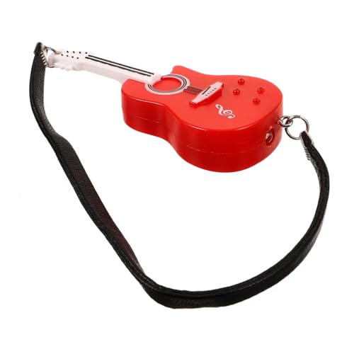 BESTonZON Mini Gitarrenmodell Puppenzubehör Rotes Miniatur Gitarrenspielzeug für Puppenhaus Dekoration Leicht Tragbar Realistisch Gestaltet BESTonZON Mini Gitarrenmodell Puppenzubehör Rotes Miniatur Gitarrenspielzeug für Puppenhaus Dekoration Leicht Tragbar Realistisch Gestaltet von BESTonZON