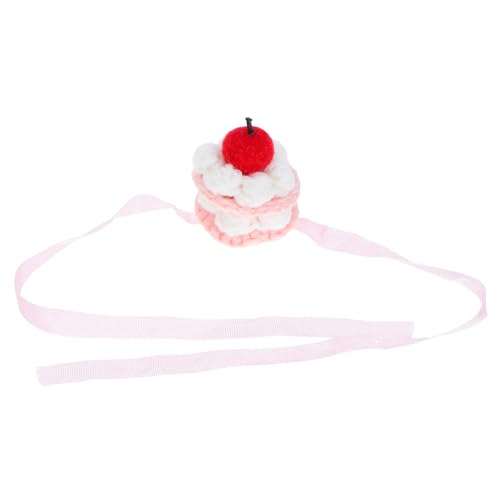 BESTonZON Mini Häkelmütze für Puppen Handgefertigter Kleiner Kuchenhut für Plüschtiere und Stoffpuppen Stilvolles Party-Accessoire für Hochzeit Geburtstag und Festliche Anlässe von BESTonZON