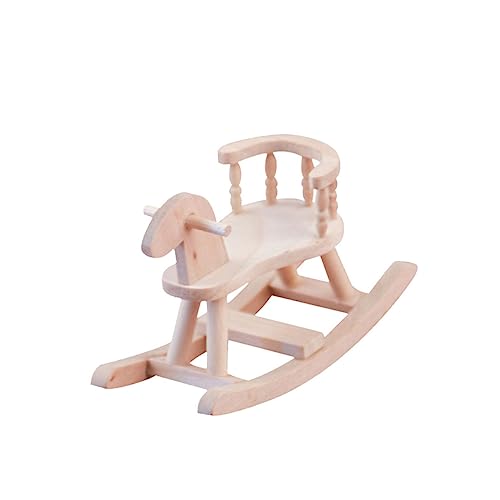 BESTonZON Mini Holzstuhl Ornamente Für Mini Kinderspielzeug Puppenhausmöbel Holzornament Mini Stuhl Kleine Holzmöbel Miniatur Stuhlfiguren Bambus von BESTonZON