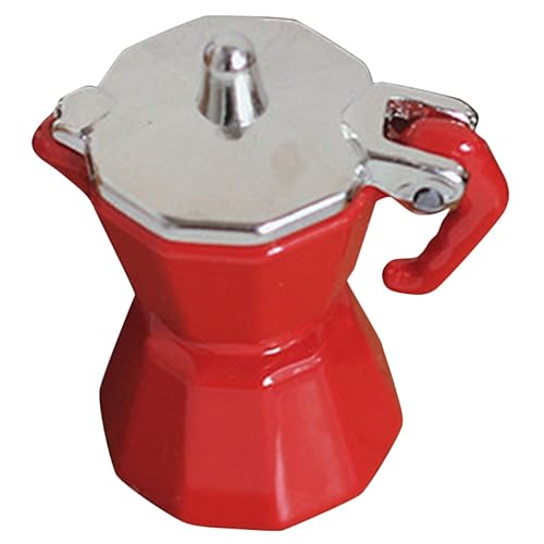 BESTonZON Mini-kaffeemaschine Spielzeug Miniatur-kaffeemaschine Modell Realistisches Design Für Puppenhaus Mini- Dekoration Langlebiges Legierungsmaterial von BESTonZON