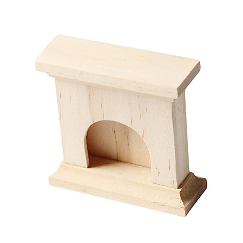 BESTonZON Mini -Kamin für kinderspielzeug verkleidung Modellbau spielsachen für cutermesserser Toys Micro Mini-Verzierung Miniaturmodell dekoratives Modell Beige von BESTonZON