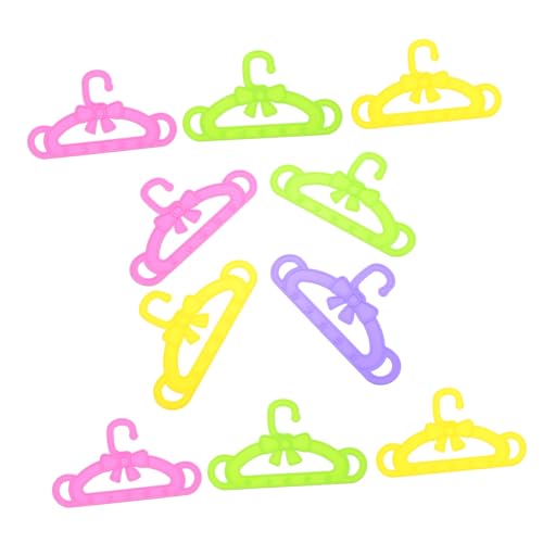 BESTonZON 20 Stück Mini-kleiderständer für Puppen Nähspielzeug für Puppen Kleiderhalter für Puppen Spielhaus-kleiderbügel Organisieren Sie Ihren Puppenschrank Einfach Zu Verwenden und Zu Waschen von BESTonZON