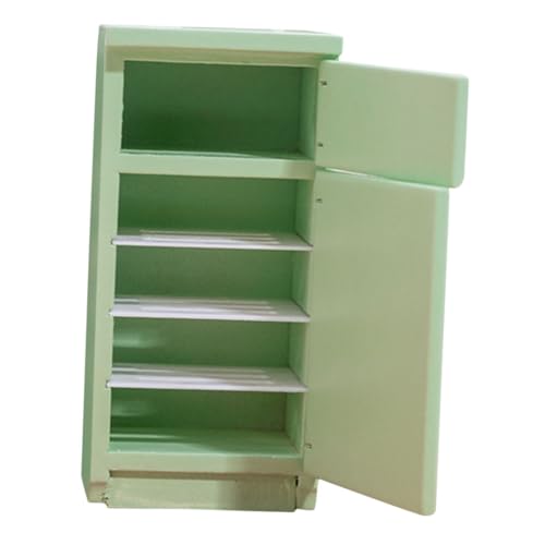 BESTonZON Mini Kühlschrank Mini Kühler Mini Gefrierschrank Miniatur Puppenhaus Zubehör Puppen Puppenhaus Miniaturen Mini Kühlschränke Kleiner Kühlschrank Für von BESTonZON