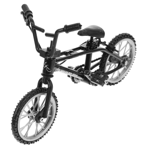 BESTonZON Mini-Kunst-Mountainbike Puppe Miniatur Fahrräder Anhänger -Modell Kleines Fahrradmodell Mini-fahrradmodell Kleines Mountainbike Legierung Black von BESTonZON