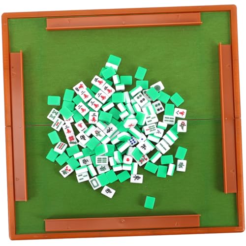 BESTonZON Mini Mahjong Set Reiseversion Stabiles und Sicheres Table Mahjong Kit mit Glatter Oberfläche Fördert Logisches Denken Praktisches Kleines Chinesisches Spiel für Zufällige Farbe BESTonZON Mini Mahjong Set Reiseversion Stabiles und Sicheres Table Mahjong Kit mit Glatter Oberfläche Fördert Logisches Denken Praktisches Kleines Chinesisches Spiel für Zufällige Farbe von BESTonZON