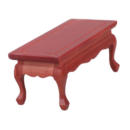 BESTonZON Mini Minitisch Aus Massivholz Für Puppenhaus Rot Mini Schreibtisch Modell Für Dollhouse Einrichtung Und Zubehör BESTonZON Mini Minitisch Aus Massivholz Für Puppenhaus Rot Mini Schreibtisch Modell Für Dollhouse Einrichtung Und Zubehör von BESTonZON