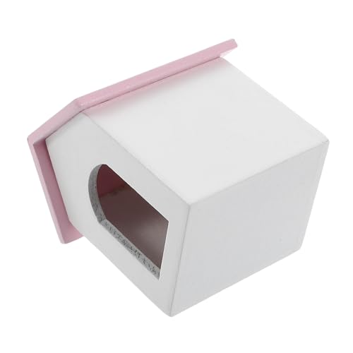 BESTonZON Mini Modell Kleines Winzige Häuser Hundehütte Das Kleines Puppenmöbel Winzige Häuser Winziges Bausatz Holzhäuser Puppenhaus Bausätze von BESTonZON