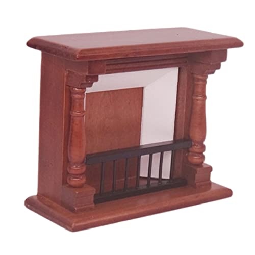 BESTonZON Mini-Möbel Dekoration Schlafzimmer Bedroom Decor holzspielzeug Mini-Dekorationen Modellbau Miniatur Puppenhausverzierungen Puppenhaus-Layout Mikrolandschaftsmodelle hölzern Brown von BESTonZON