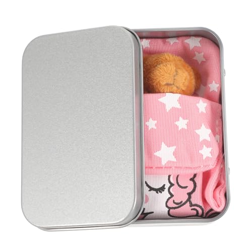 BESTonZON Mini Plüschbär mit Karton Leichtes Sicheres Stofftier als und Dekoration für Kinderzimmer Auto und Fotos Praktisches Mini Kuscheltier für Unterwegs BESTonZON Mini Plüschbär mit Karton Leichtes Sicheres Stofftier als und Dekoration für Kinderzimmer Auto und Fotos Praktisches Mini Kuscheltier für Unterwegs von BESTonZON
