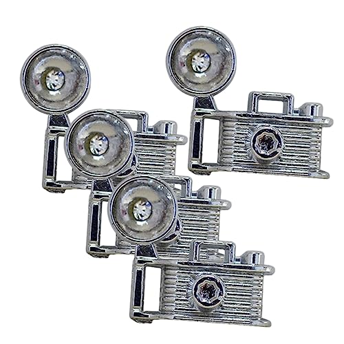 BESTonZON Miniaturen Figuren Mini Retro Kamera Modell Für Puppenhaus Deko Zubehör Für Miniaturhäuser Kreative Miniaturkamera Für Kleine Szenen Vintage Fotoaccessoires Für Sammler Und Liebhaber von BESTonZON