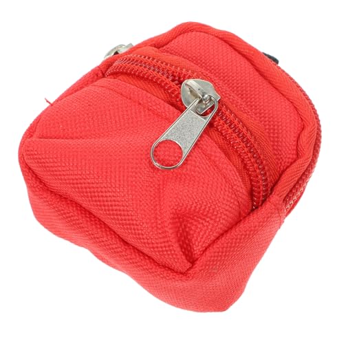 BESTonZON Mini Rucksack Puppen Miniatur Rucksack Modell Rot Mini Haus Zubehör Fotografie Requisite Dekoration für Puppenhaus Schlafzimmer BESTonZON Mini Rucksack Puppen Miniatur Rucksack Modell Rot Mini Haus Zubehör Fotografie Requisite Dekoration für Puppenhaus Schlafzimmer von BESTonZON