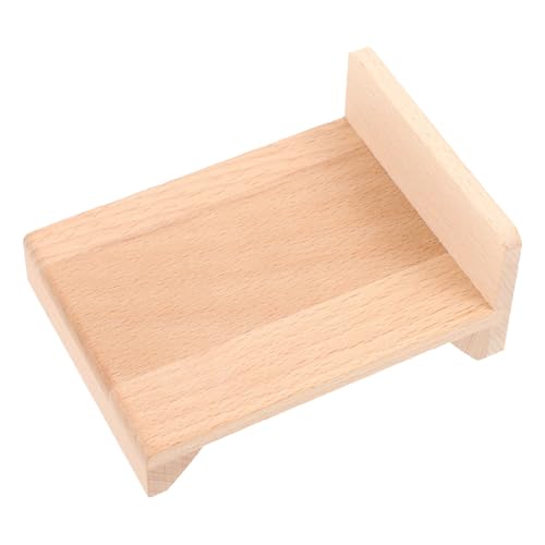 BESTonZON Miniatur-doppelbett - Miniaturmöbel Fürs Puppenhaus - Perfekt Für Kinder-Rollenspiele - Puppenhausminiaturen von BESTonZON