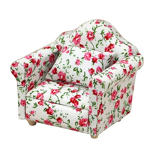 BESTonZON Zartes Miniatur-Sofa-Modell Miniatur-wohnzimmermöbel Für Puppenhaus-Dekorationen von BESTonZON