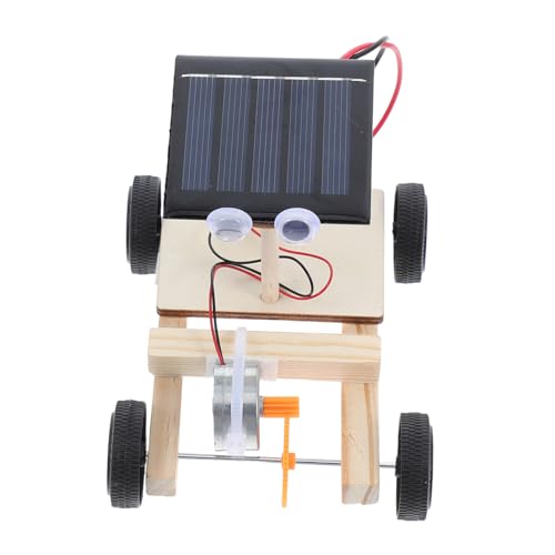 BESTonZON Mini Solar Powered Auto Bastelset für DIY Holzspielzeug Kreativität und Praktischen Fähigkeiten Umweltfreundliches Solarauto zum Selberbauen von BESTonZON
