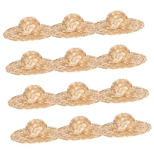 BESTonZON Mini Strohhüte Für Puppen Handgefertigte Woven Hüte Kleine Hüte Als Zubehör Für Puppenkleidung Kreative Deko Für Puppen Outfits BESTonZON Mini Strohhüte Für Puppen Handgefertigte Woven Hüte Kleine Hüte Als Zubehör Für Puppenkleidung Kreative Deko Für Puppen Outfits von BESTonZON