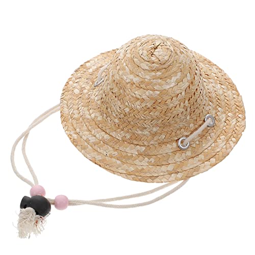BESTonZON Mini-Strohhut Mini -Strohhut Puppen Mini Strohhut Haustier-Miniatur-Strohhut Puppen-Miniatur-Strohhut Khaki BESTonZON Mini-Strohhut Mini -Strohhut Puppen Mini Strohhut Haustier-Miniatur-Strohhut Puppen-Miniatur-Strohhut Khaki von BESTonZON