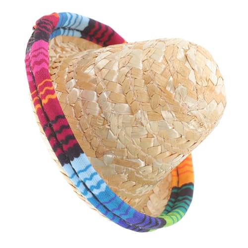 BESTonZON Mini Strohhut Weinflasche Dekoration Miniatur Sombrero Mexikanischer Stil Wiederverwendbar Vielseitig für Puppen Haustiere und Partyaccessoires BESTonZON Mini Strohhut Weinflasche Dekoration Miniatur Sombrero Mexikanischer Stil Wiederverwendbar Vielseitig für Puppen Haustiere und Partyaccessoires von BESTonZON