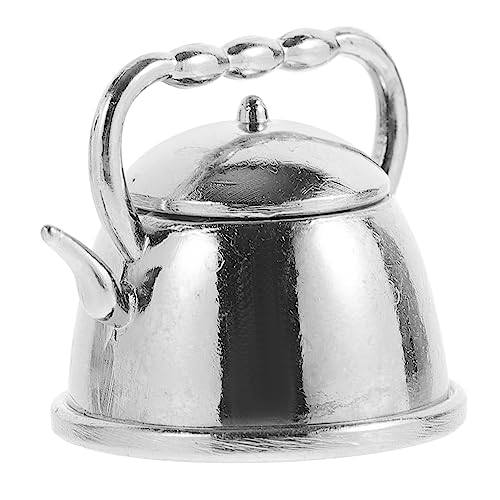 BESTonZON Mini Teekessel Reisekessel Pfefferminze Miniatur Teekessel Wasserkocher Mini Wasserkocher Kunstpflanze Couchtisch Mini Modell Büro Tee Ei von BESTonZON