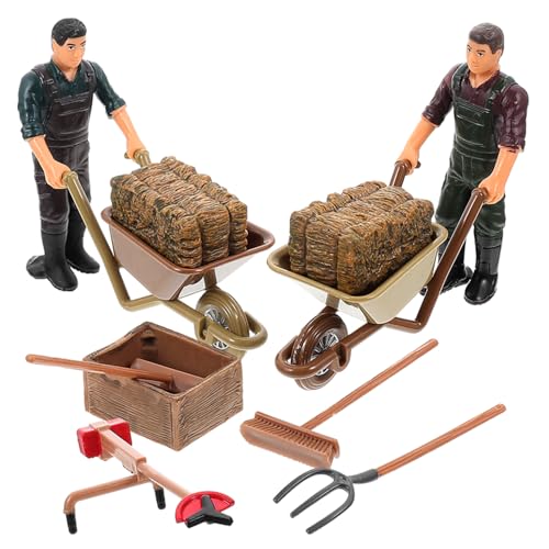 BESTonZON Miniatur Bauernhof Teilig mit Realistischen Figuren und Miniatur Landwerkzeugen Dekoratives Farm Layout Zubehör für DIY Landschaft Kinderspielzeug und Fotorequisiten BESTonZON Miniatur Bauernhof Teilig mit Realistischen Figuren und Miniatur Landwerkzeugen Dekoratives Farm Layout Zubehör für DIY Landschaft Kinderspielzeug und Fotorequisiten von BESTonZON