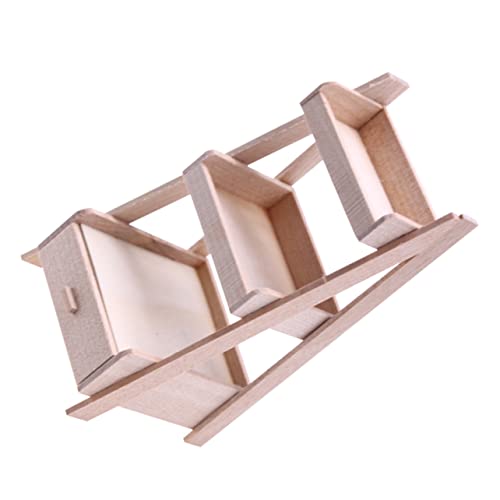 BESTonZON Puppenhaus Regal Modell Mini Blumentopf Rack Miniatur Blumenständer Für Puppen Zubehör BESTonZON Puppenhaus Regal Modell Mini Blumentopf Rack Miniatur Blumenständer Für Puppen Zubehör von BESTonZON
