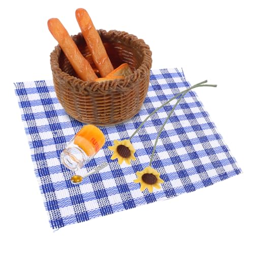 BESTonZON Kleines Puppenhaus Honigbrotkorb Set Zubehör Für Puppenhaus DIY Dekoration Für Garten Und Puppenhaus Requisiten c DIY Mit Blauem Karostoff DIY Dollhouse BESTonZON Kleines Puppenhaus Honigbrotkorb Set Zubehör Für Puppenhaus DIY Dekoration Für Garten Und Puppenhaus Requisiten c DIY Mit Blauem Karostoff DIY Dollhouse von BESTonZON