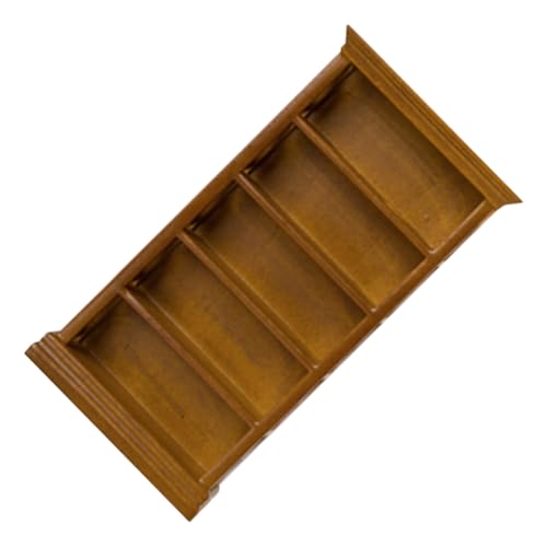 BESTonZON Miniatur-bücherregal Miniatur-bücherregal Für Puppenhaus Jungen Und Mädchen Mini-hausmöbel Holzmaterial Realistisches Aussehen von BESTonZON